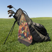 Farblich/Erntedank/Cornucopie/Fall Golfhandtuch (Gras)