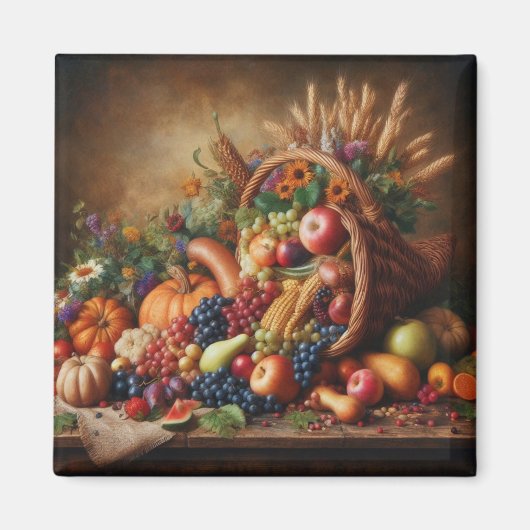 Farblich/Erntedank/Cornucopie/Fall Magnet (Vorne)
