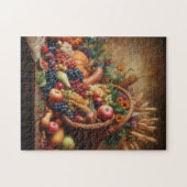 Farblich/Erntedank/Cornucopie/Fall Puzzle (Horizontal)