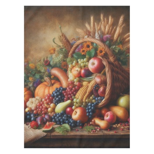 Farblich/Erntedank/Cornucopie/Fall Tischdecke (Vorderseite)