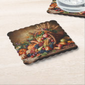 Farblich/Erntedank/Cornucopie/Fall Untersetzer (angewinkelt)