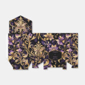 Farblich, extravagant, Lila und Gold Geschenkschachtel (Ungefaltet)