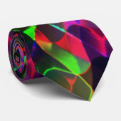 Farblich gekrümmte Dreiecke oder Wellen, dunkel Krawatte (Gerollt)