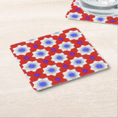 Farblich, geometrisch, cool, modern, trendig rechteckiger pappuntersetzer (angewinkelt)