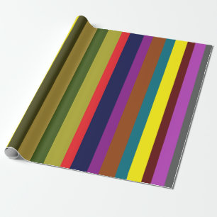 Farblich gestreift geschenkpapier