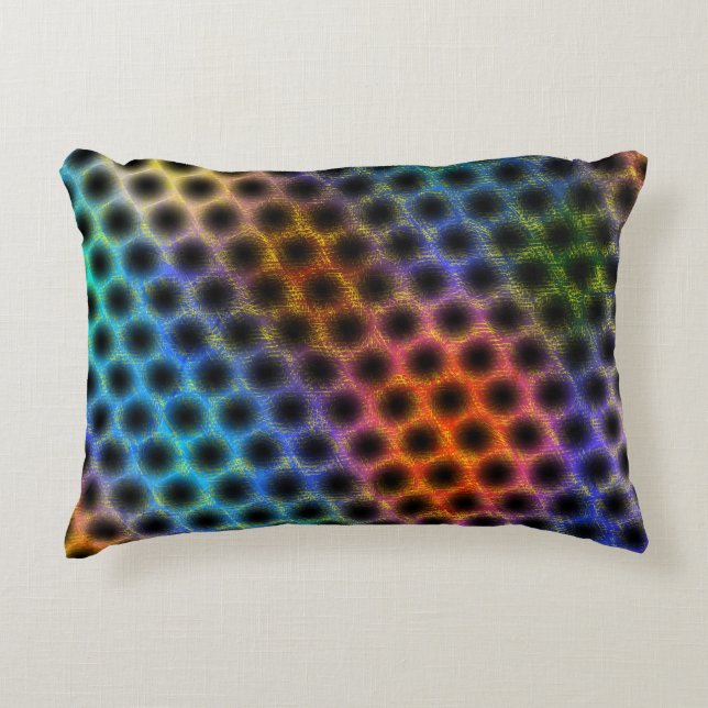 Farblich getragen mit schwarzen Polka-Punkten, gel Dekokissen (Vorderseite)