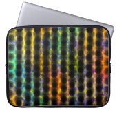 Farblich getragen mit schwarzen Polka-Punkten, gel Laptopschutzhülle (Vorderseite)