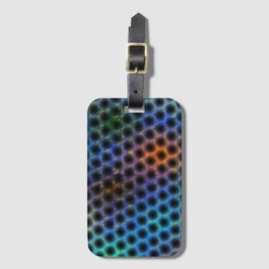 Farblich getragen mit schwarzen Polka-Punkten. Gepäckanhänger (Vorderseite Vertikal)