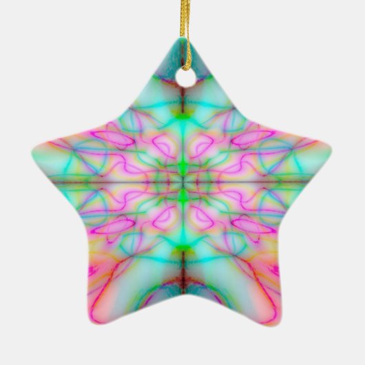 Farblich gezeichnet Muster Keramik Ornament (Hinten)