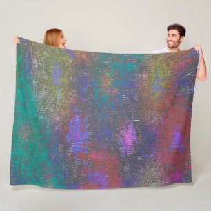 Farblich glatter, geschliffener Schimmer, alter Fl Fleecedecke