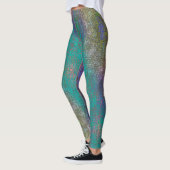 Farblich glatter, geschliffener Schimmer, alter Fl Leggings (Links)