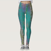 Farblich glatter, geschliffener Schimmer, alter Fl Leggings (Vorderseite)