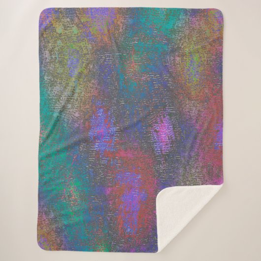 Farblich glatter, geschliffener Schimmer, alter Fl Sherpadecke (Vorderseite)