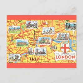 Farblich Illustrierte Karte von London England