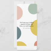 Farblich ist alles hell mit Foto | Happy Holidays (Rückseite)