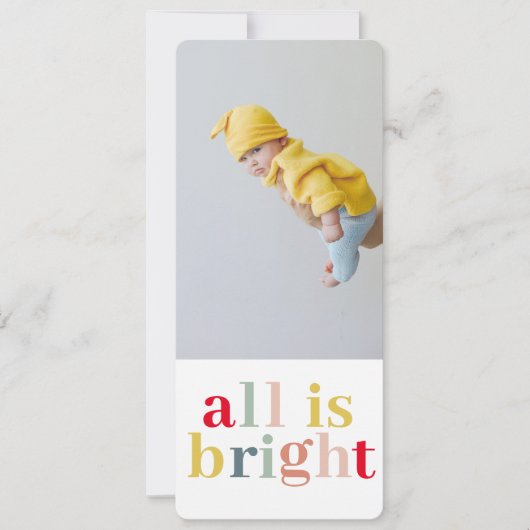 Farblich ist alles hell mit Foto | Happy Holidays (Vorderseite)