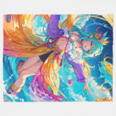 Farblich/lebhaft/Cartoon Fleecedecke (Vorderseite (Horizontal))
