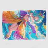 Farblich/lebhaft/Cartoon Golfhandtuch (Horizontal)