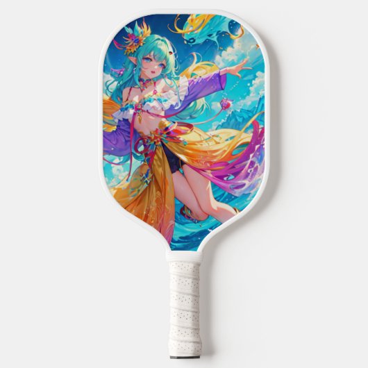 Farblich/lebhaft/Cartoon Pickleball Schläger (Vorderseite)
