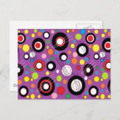 Farblich Lila Postkarte (Vorne/Hinten)