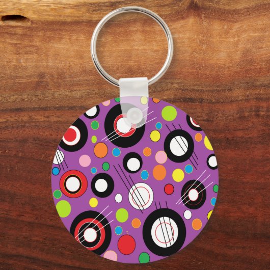 Farblich Lila Schlüsselanhänger (Vorderseite)