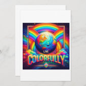 Farblich live einladung (Vorne/Hinten)