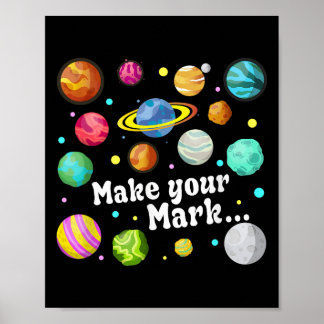 Farblich machen Sie Ihre Mark Happy Dot Day Teache Poster