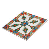 Farblich, mediterran, mosaik, blau, orange, grün, fliese (Seite)