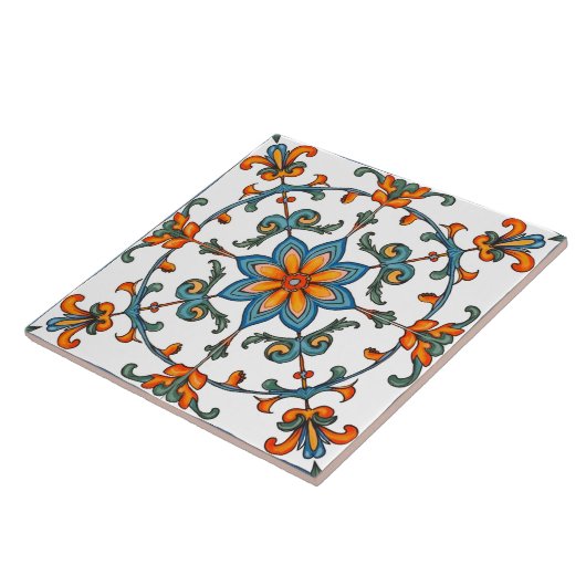 Farblich, mediterran, mosaik, fliese (Seite)