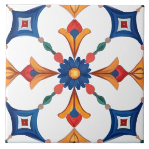 Farblich, mediterran, mosaik, fliese