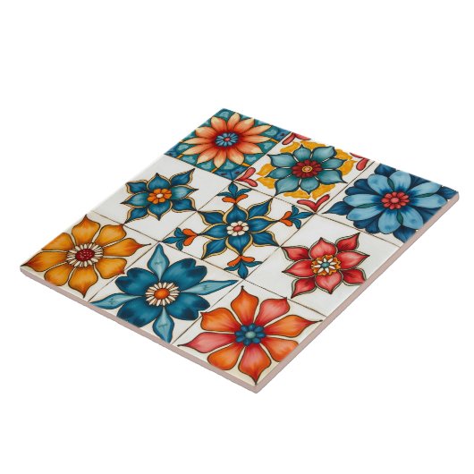 Farblich, mediterran, mosaik, fliese (Seite)