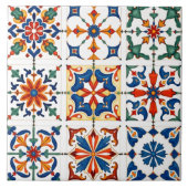 Farblich, mediterran, mosaik, fliese (Vorderseite)