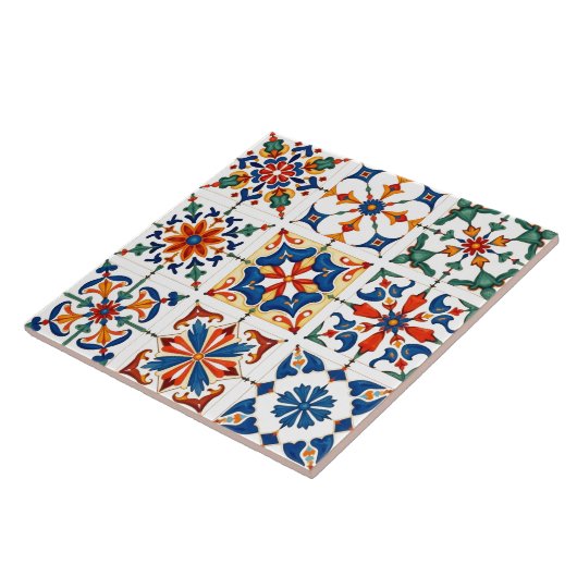 Farblich, mediterran, mosaik, fliese (Seite)