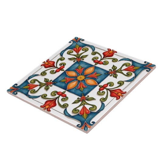 Farblich, mediterran, mosaik, fliese (Seite)