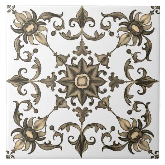 Farblich, mediterran, mosaik, grün, fliese (Vorderseite)