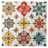 Farblich, mediterran, mosaik, rot, orange, blau, fliese (Vorderseite)