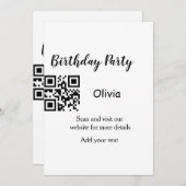 Farblich minimaler Zusatz des Bildnamens Einladung (Vorne/Hinten)