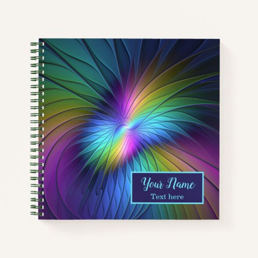 Farblich mit dem Abstrakten, modernen Namen des Fr Notizblock (Vorderseite)