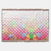 Farblich mit geometrischem Muster Decke (Vorderseite)