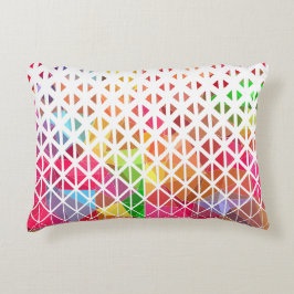 Farblich mit geometrischem Muster Dekokissen