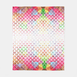 Farblich mit geometrischem Muster Fleecedecke