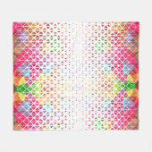 Farblich mit geometrischem Muster Fleecedecke (Vorderseite (Horizontal))