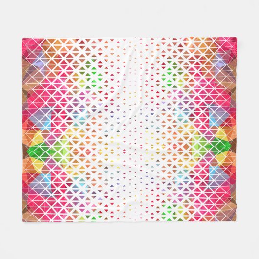 Farblich mit geometrischem Muster Fleecedecke (Vorderseite (Horizontal))