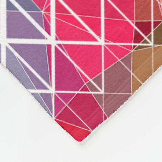 Farblich mit geometrischem Muster Fleecedecke (Ecke)