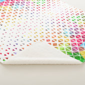 Farblich mit geometrischem Muster Sherpadecke (3/4)