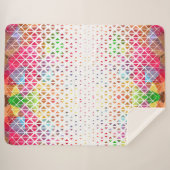 Farblich mit geometrischem Muster Sherpadecke (Vorderseite (Horizontal))
