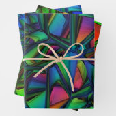 Farblich modern Abstrakt Geschenkpapier Set (Beispiel)