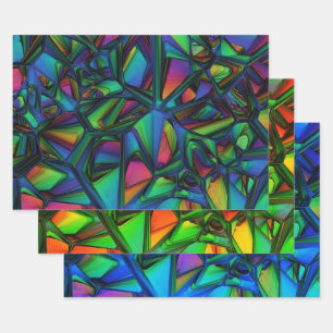 Farblich modern Abstrakt Geschenkpapier Set