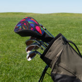 Farblich modern Abstrakt Golf Headcover (In SItu)