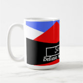 Farblich modern Abstrakt | inspirierendes Zitat Kaffeetasse (Links)